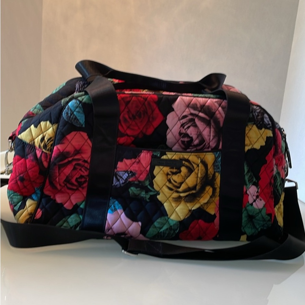 Vera Bradley Multicolor Floral Quilted Travel Bag Havana Rose retired pattern